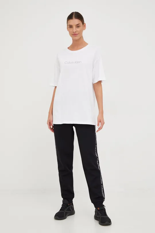 Μπλουζάκι Calvin Klein Performance λευκό
