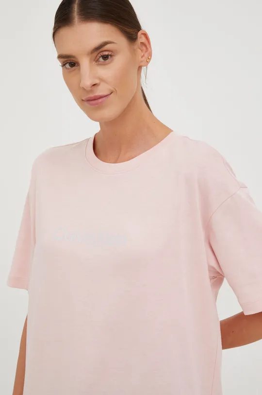 pastelowy różowy Calvin Klein Performance t-shirt Damski