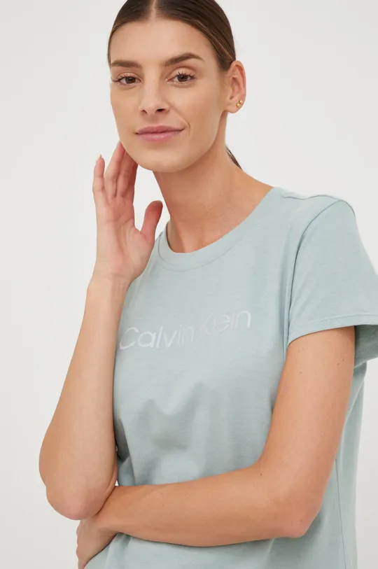 τιρκουάζ Μπλουζάκι προπόνησης Calvin Klein Performance Γυναικεία