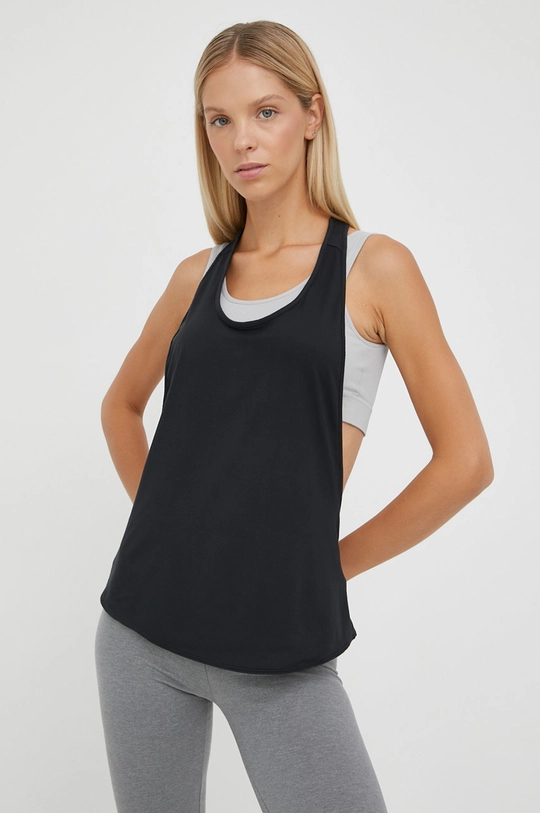 czarny Calvin Klein Performance top treningowy Monolith Reflective Damski