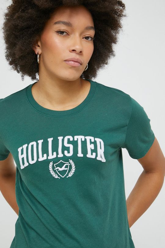 ciemny zielony Hollister Co. t-shirt Damski
