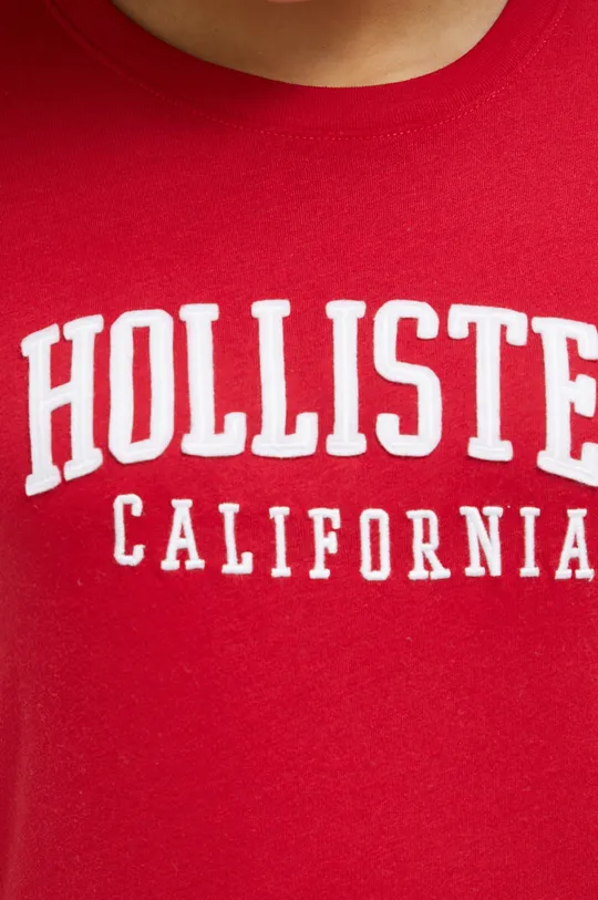 czerwony Hollister Co. t-shirt