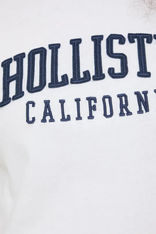 Βαμβακερό μπλουζάκι Hollister Co. Γυναικεία