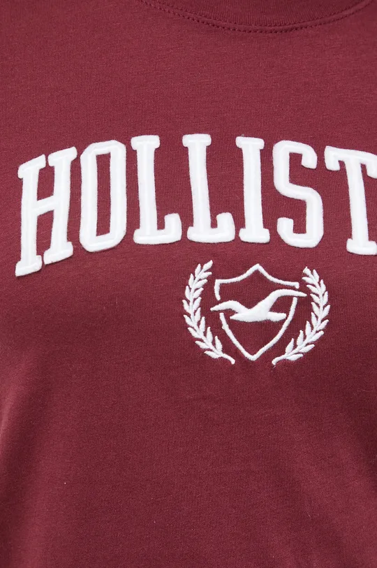 bordowy Hollister Co. t-shirt