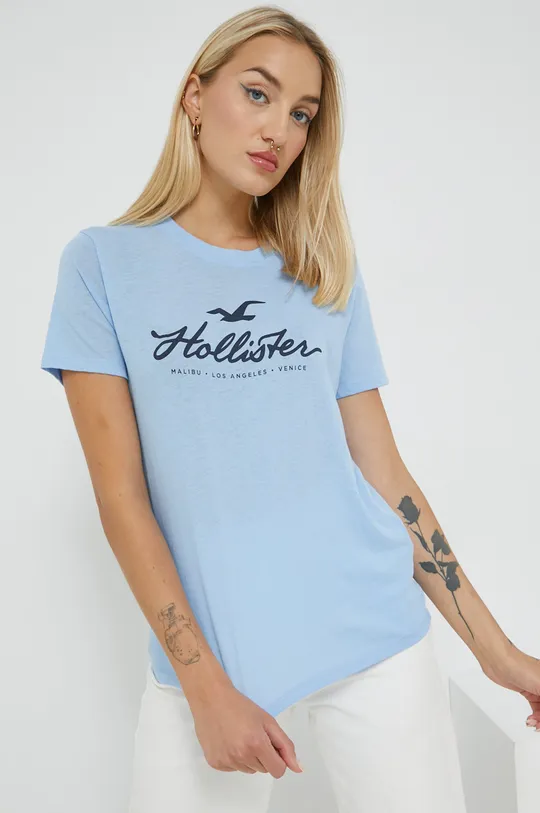 μπλε Μπλουζάκι Hollister Co.