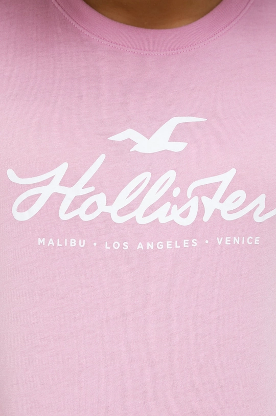 μωβ Μπλουζάκι Hollister Co.