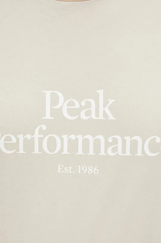 Bombažna kratka majica Peak Performance Ženski