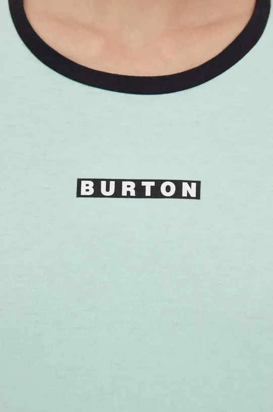 zielony Burton t-shirt bawełniany