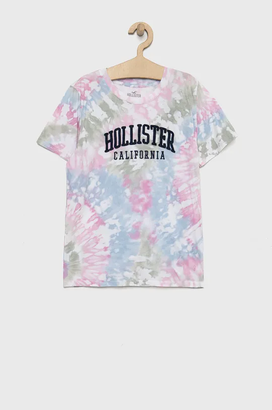 Βαμβακερό μπλουζάκι Hollister Co. πολύχρωμο