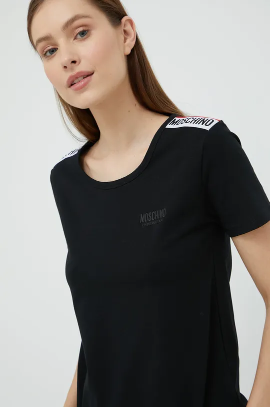 črna Kratka majica Moschino Underwear