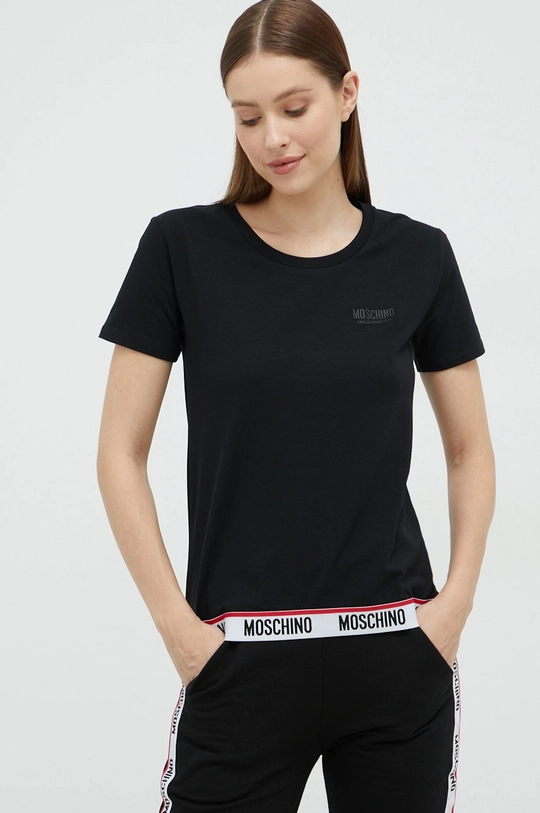 čierna Tričko Moschino Underwear Dámsky