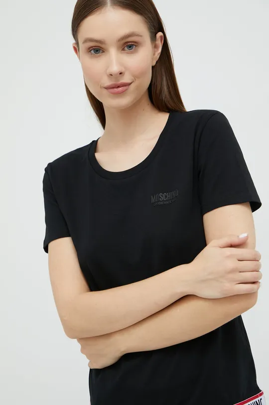 czarny Moschino Underwear t-shirt