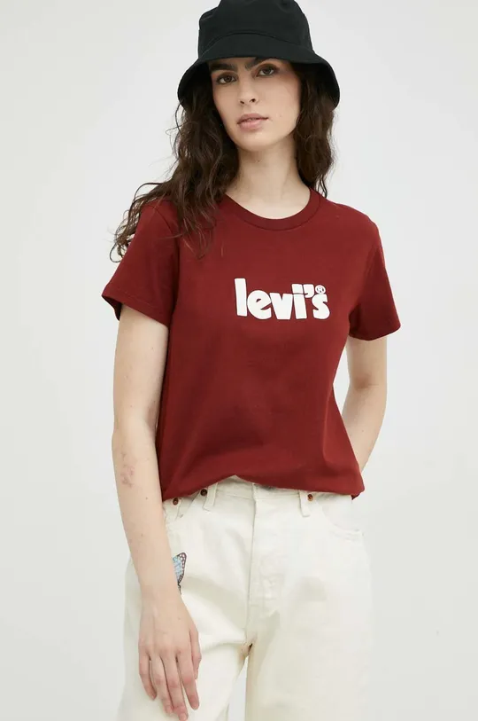 bordo Pamučna majica Levi's