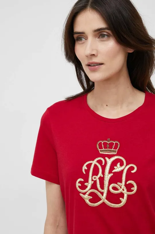κόκκινο Μπλουζάκι Lauren Ralph Lauren