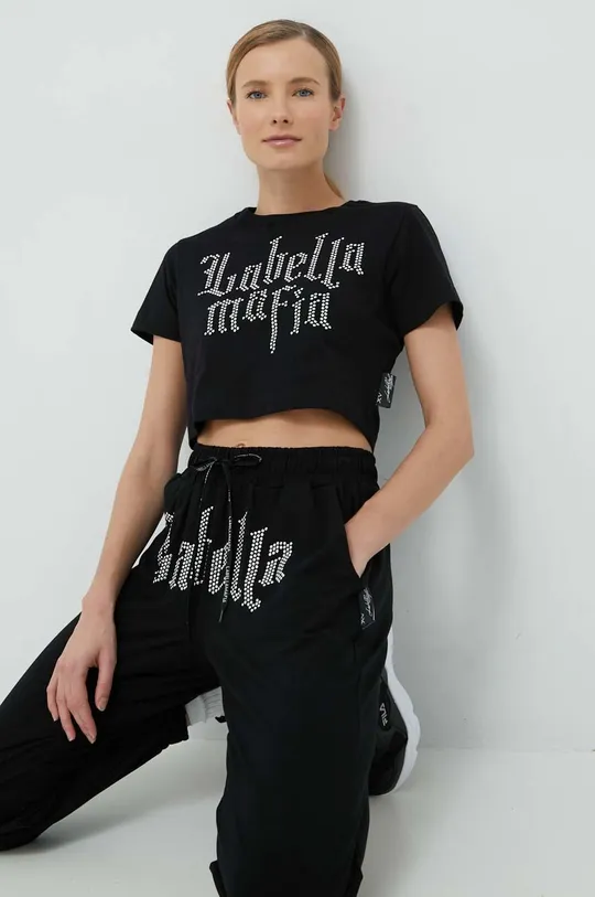 μαύρο Μπλουζάκι LaBellaMafia Γυναικεία