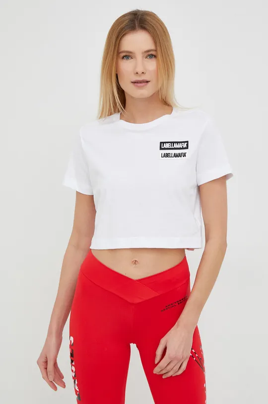 λευκό Μπλουζάκι προπόνησης LaBellaMafia Go On Γυναικεία