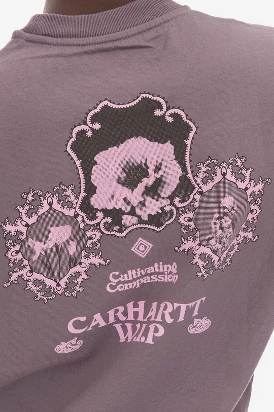 fialová Bavlněné tričko Carhartt WIP