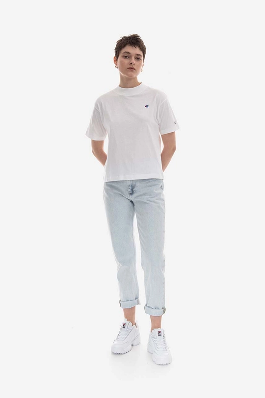 Champion t-shirt bawełniany Crewneck biały