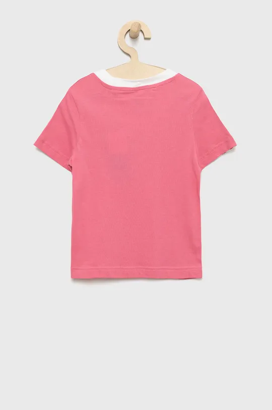 Παιδικό βαμβακερό μπλουζάκι adidas Performance ροζ