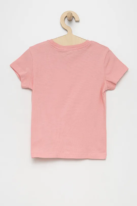 Otroški bombažen t-shirt Calvin Klein Jeans roza