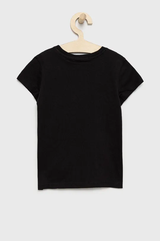 Παιδικό βαμβακερό μπλουζάκι Calvin Klein Jeans μαύρο