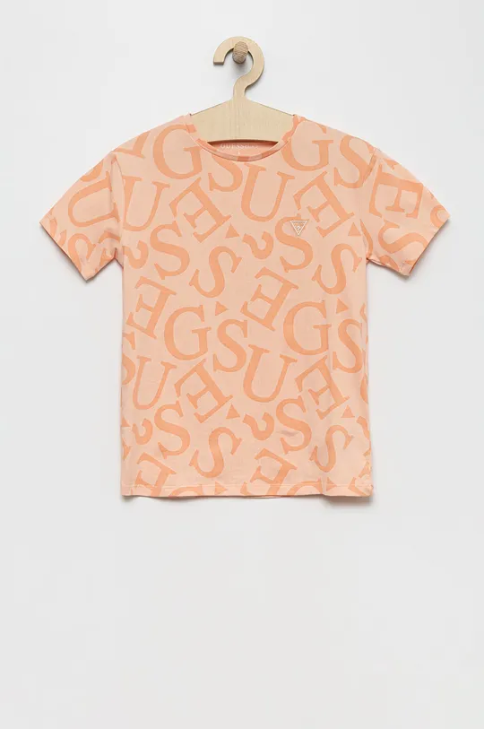 oranžna Otroški t-shirt Guess Dekliški
