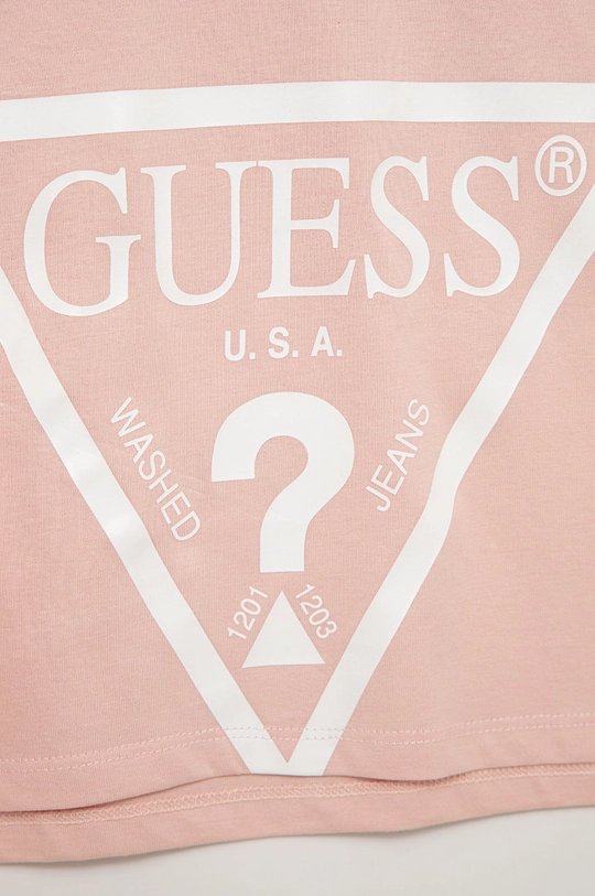 Guess t-shirt bawełniany dziecięcy 100 % Bawełna