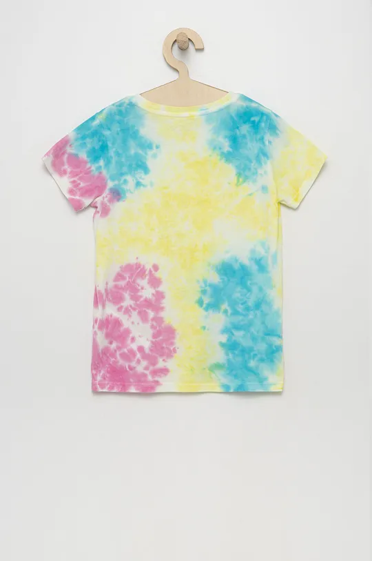 Дитяча бавовняна футболка Guess барвистий
