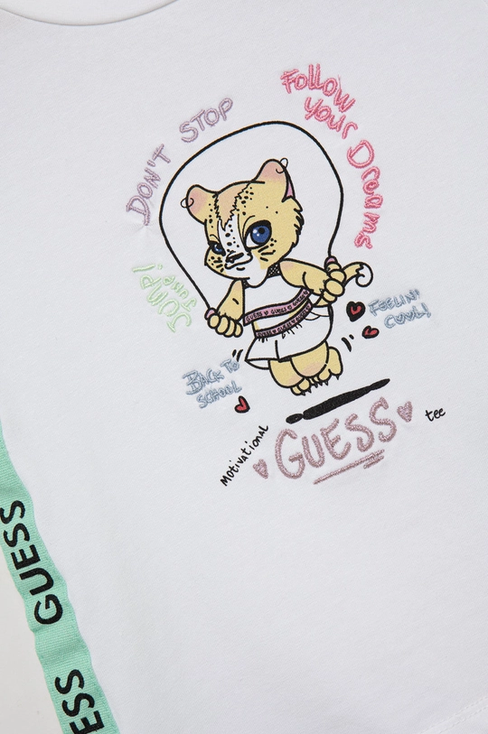 Guess t-shirt dziecięcy 95 % Bawełna, 5 % Elastan