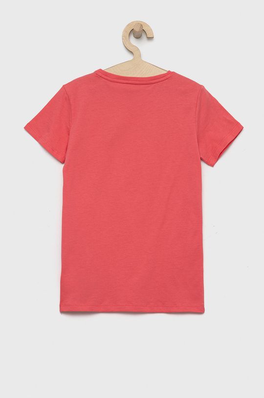 czerwony róż Calvin Klein Underwear t-shirt bawełniany dziecięcy (2-pack)