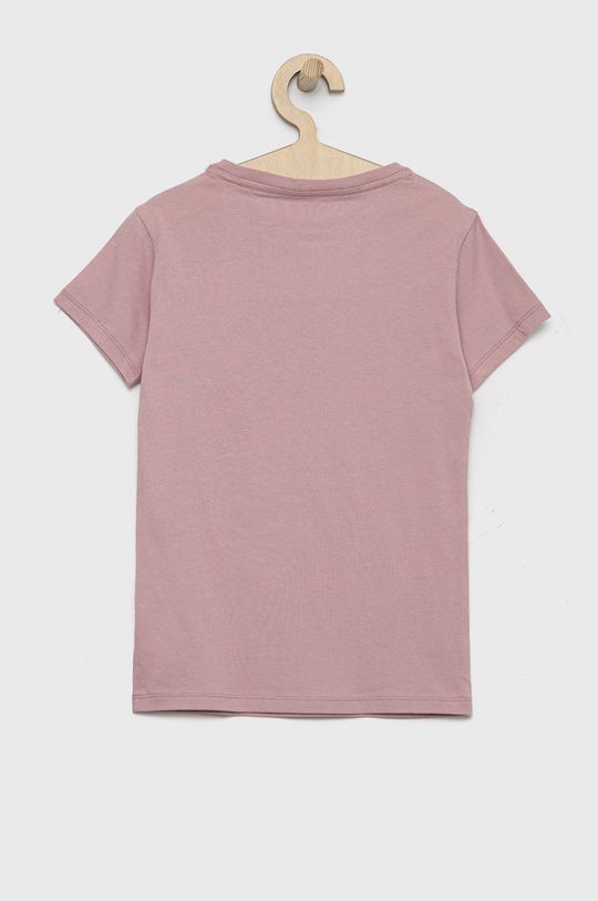 brudny róż Calvin Klein Underwear t-shirt bawełniany dziecięcy (2-pack)