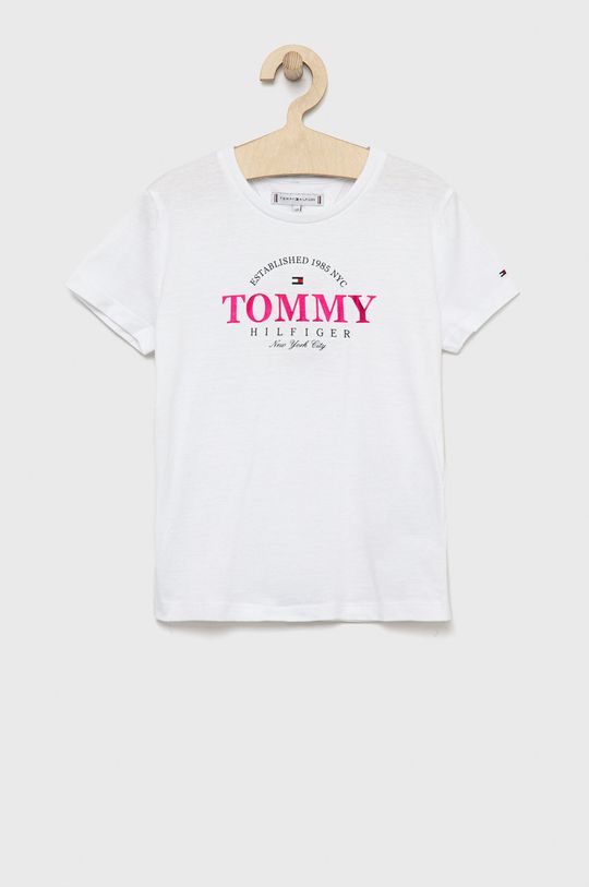 bílá Dětské tričko Tommy Hilfiger Dívčí