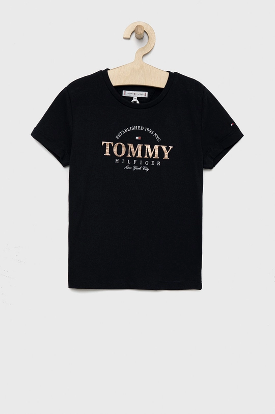 tmavomodrá Detské tričko Tommy Hilfiger Dievčenský