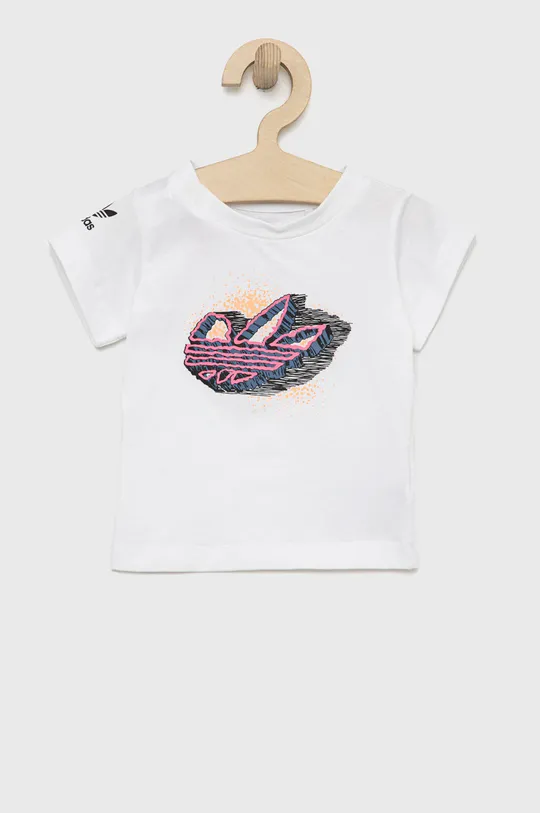 λευκό Παιδικό βαμβακερό μπλουζάκι adidas Originals Για κορίτσια