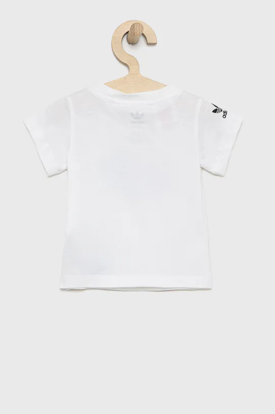 Дитяча бавовняна футболка adidas Originals білий