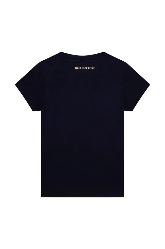 Karl Lagerfeld t-shirt dziecięcy granatowy