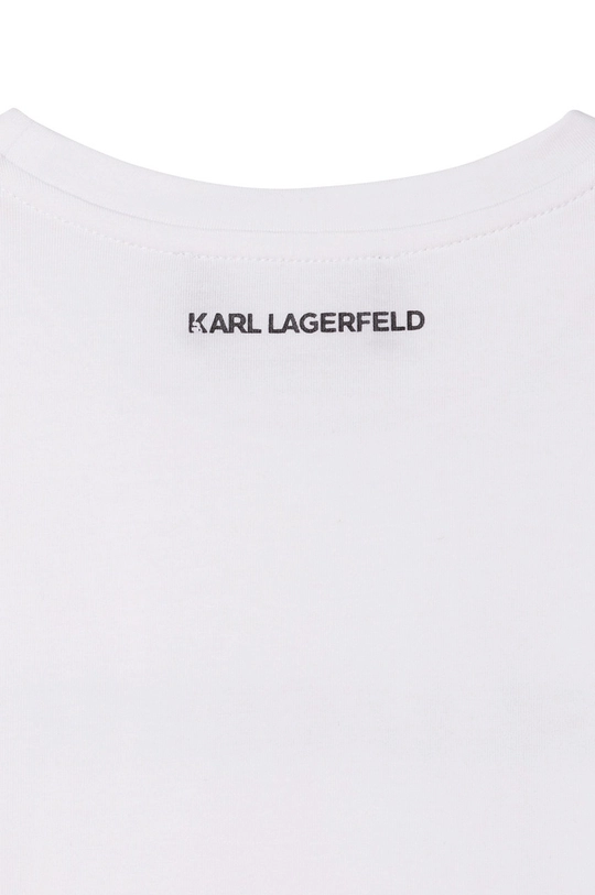 biały Karl Lagerfeld t-shirt dziecięcy