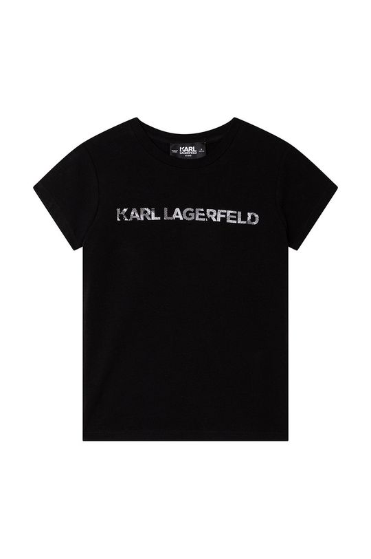 černá Dětské tričko Karl Lagerfeld Dívčí
