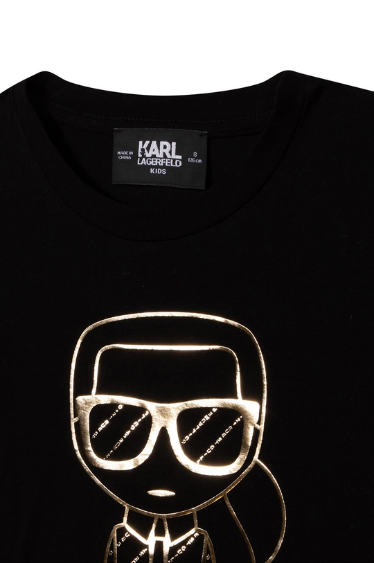 Karl Lagerfeld t-shirt bawełniany dziecięcy 100 % Bawełna