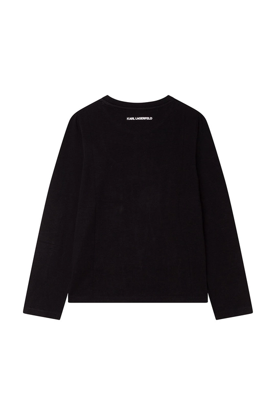 Karl Lagerfeld longsleeve dziecięcy czarny