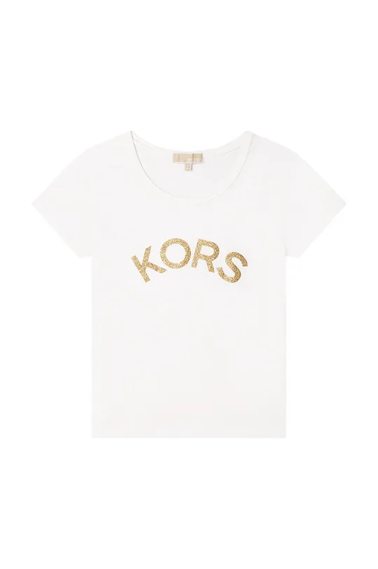 biały Michael Kors t-shirt bawełniany dziecięcy Dziewczęcy