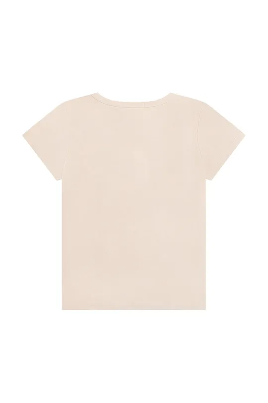 Παιδικό βαμβακερό μπλουζάκι Michael Kors μπεζ