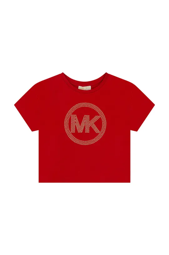 czerwony Michael Kors t-shirt dziecięcy Dziewczęcy