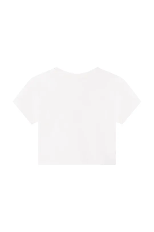 Παιδικό βαμβακερό μπλουζάκι Michael Kors λευκό