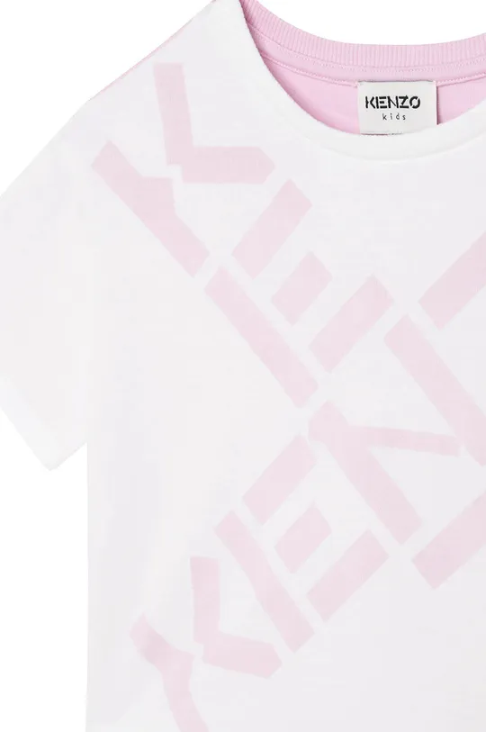 λευκό Παιδικό βαμβακερό μπλουζάκι Kenzo Kids