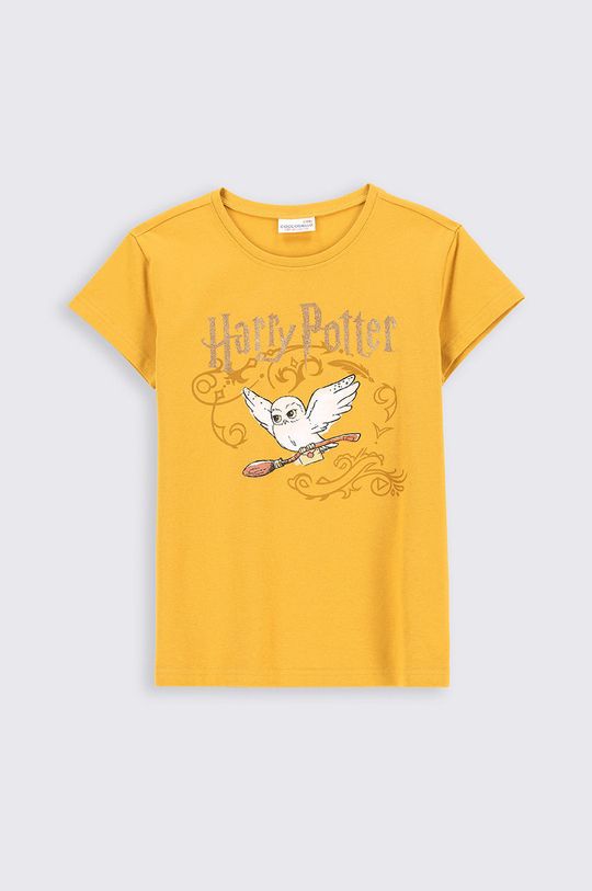 hořčicová Dětské tričko Coccodrillo Dívčí