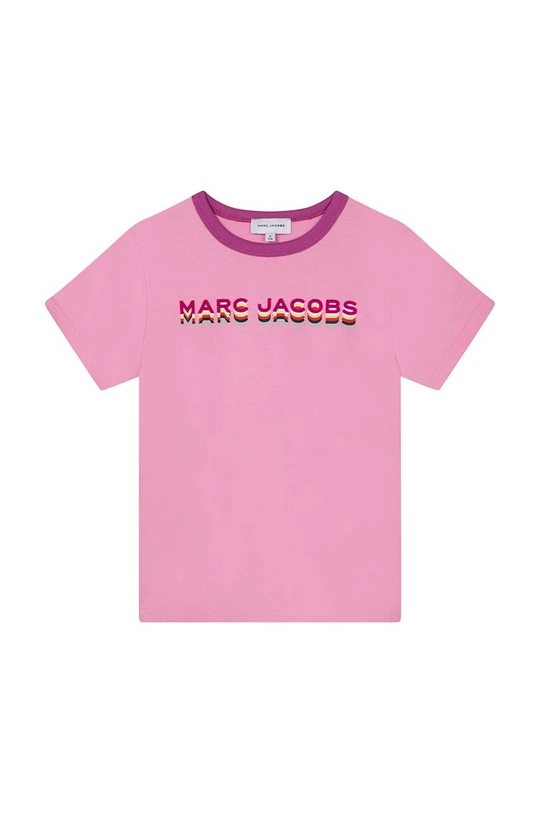 różowy Marc Jacobs t-shirt bawełniany dziecięcy Dziewczęcy