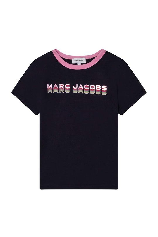 granatowy Marc Jacobs t-shirt bawełniany dziecięcy Dziewczęcy