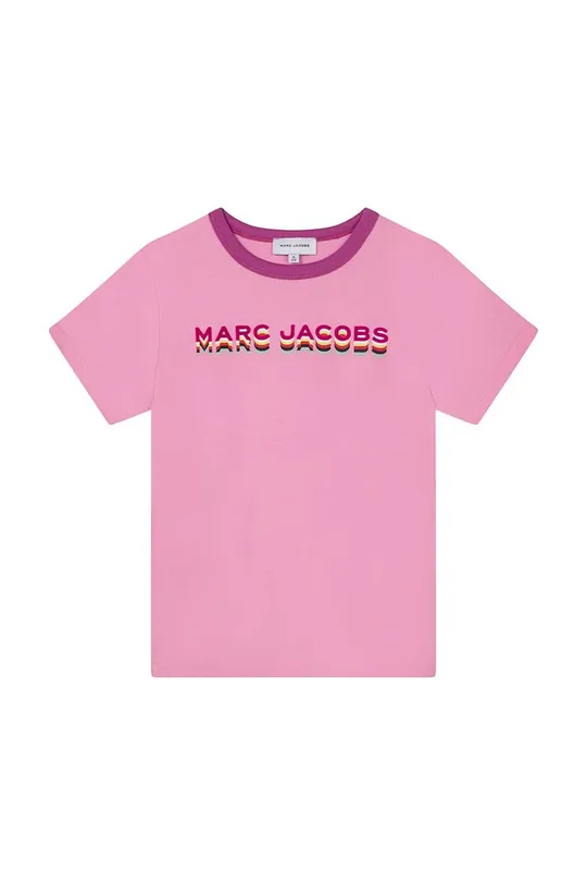ροζ Παιδικό βαμβακερό μπλουζάκι Marc Jacobs Για κορίτσια