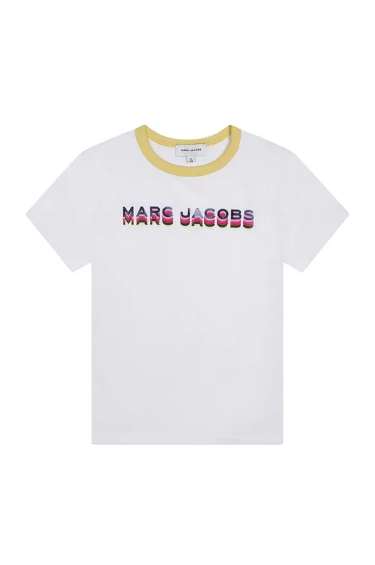 biały Marc Jacobs t-shirt bawełniany dziecięcy Dziewczęcy